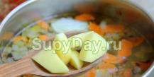 سوپ سیب زمینی با گوشت - دستور العمل